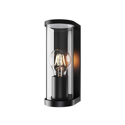 EUROLUX O670 TUBE OUTDOOR BLACK WALL LIGHT