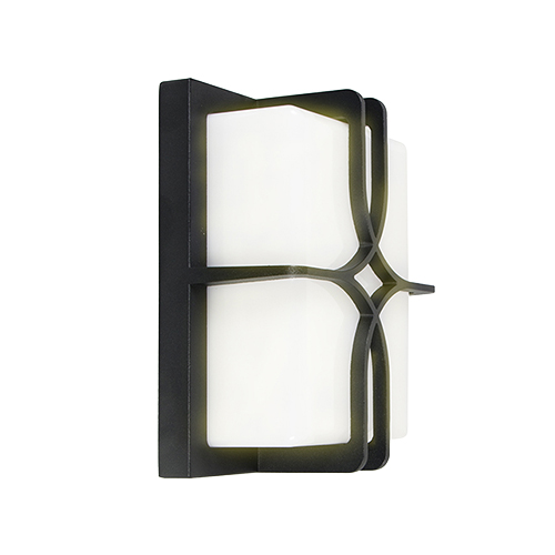 EUROLUX O673 LONE DECO OUTDOOR BLACK LED WALL LIGHT