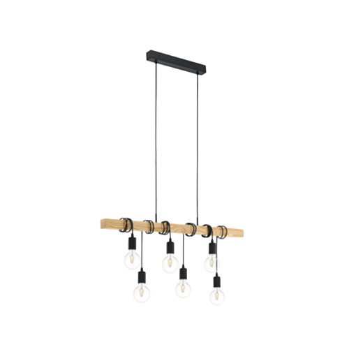 EUROLUX P1016 TOWNSHEND BLACK PENDANT