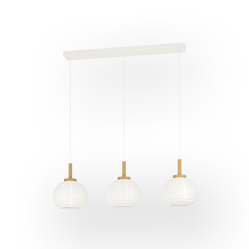 EUROLUX P1355 SUMMERHILL WHITE & BROWN PENDANT