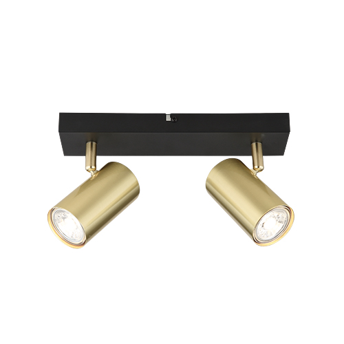 BRIGHT STAR S418/2 BLACK & GOLD METAL SPOTLIGHT
