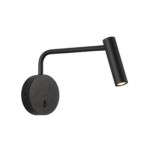 BRIGHT STAR WB377 SAND BLACK WALL LIGHT