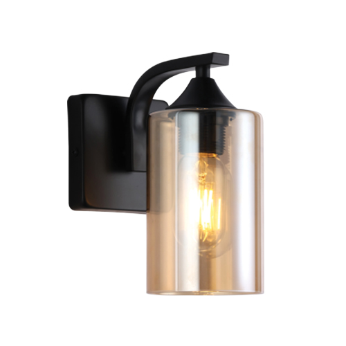 BRIGHT STAR WB709/1 BLACK WALL LIGHT