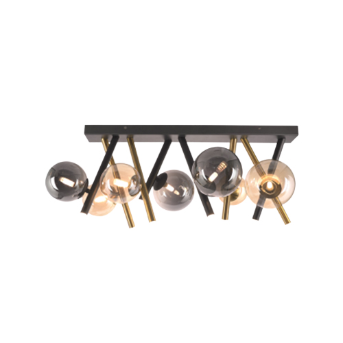 BRIGHT STAR CF485 BLACK & GOLD CEILING LIGHT