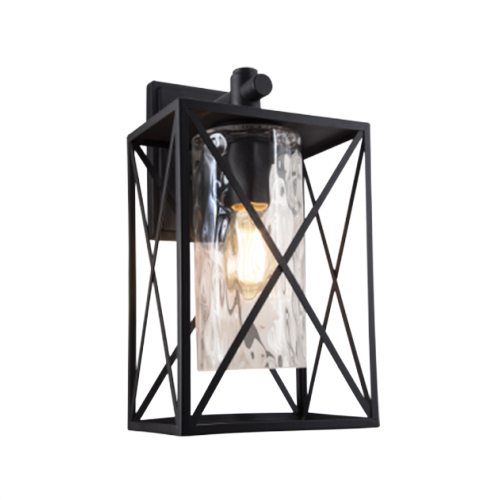 BRIGHT STAR L517 BLACK DOWN FACING WALL LANTERN