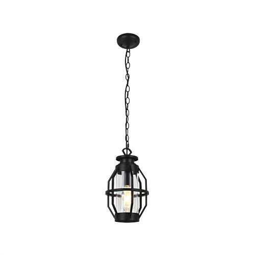 BRIGHT STAR L573 BLACK ALUMINIUM DOWN FACING LANTERN