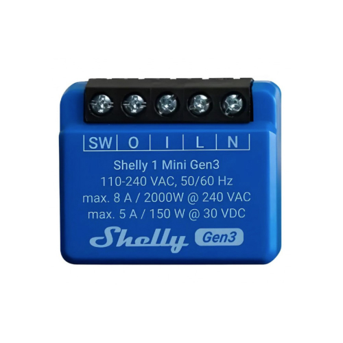 SHELLY 1 MINI GEN3 SMART SWITCH