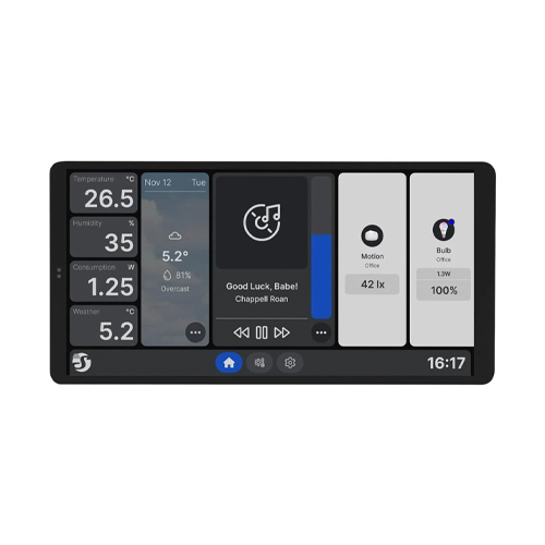 SHELLY WALL DISPLAY + BLU H&T CONTROL PANEL