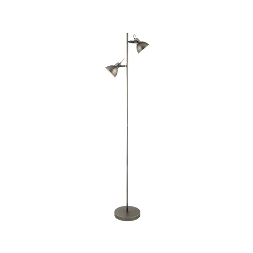 BRIGHT STAR SL062 ANTIQUE SILVER STANDING FLOOR LAMP