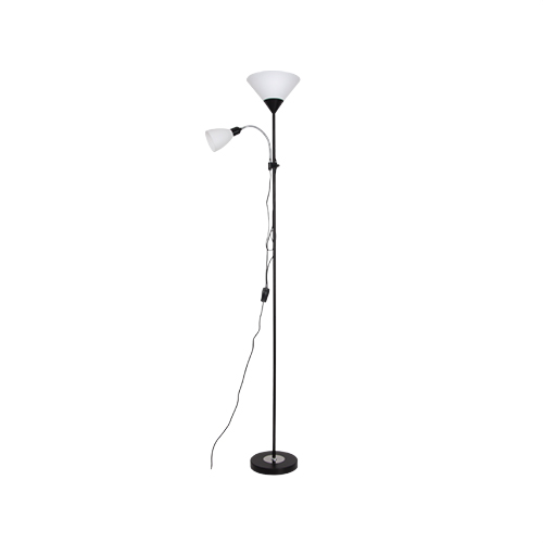 BRIGHT STAR SL087 BLACK POLISHED CHROME STANDING FLOOR LAMP