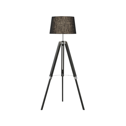 BRIGHT STAR SL416 BLACK WOOD FLOOR LAMP