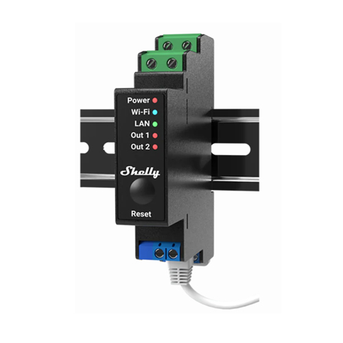 SHELLY PRO 2PM POWER METER SWITCH