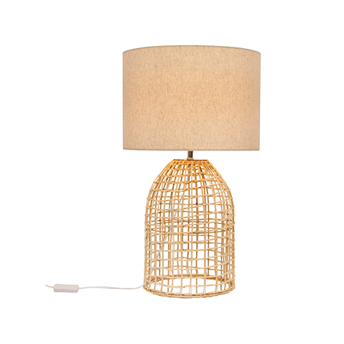 EUROLUX T654N ZANIE NAL NATURE WOVEN RATTAN TABLE LAMP
