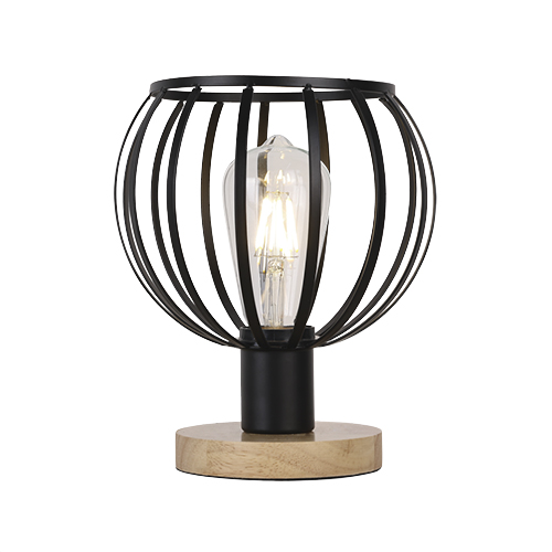 BRIGHT STAR TL675 WOOD & METAL TABLE LAMP