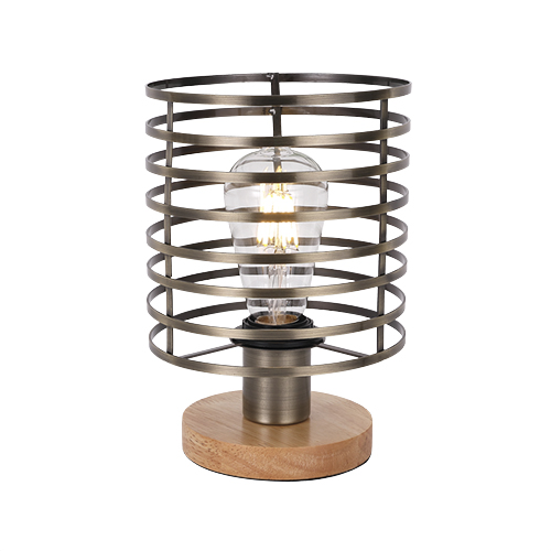 BRIGHT STAR TL676 WOOD & METAL TABLE LAMP