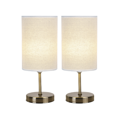 BRIGHT STAR TL679 ANTIQUE TWIN PACK TABLE LAMP