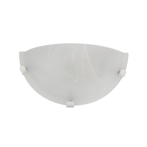 BRIGHT STAR WB12009 WHITE ALABASTER GLASS WALL LIGHT