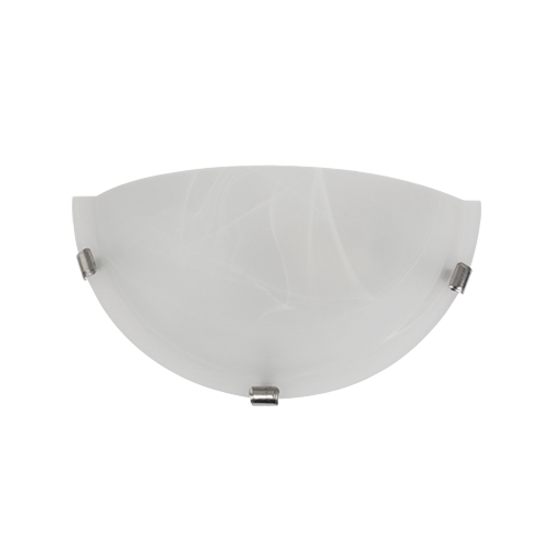 BRIGHT STAR WB2008 SILVER ALABASTER GLASS WALL LIGHT