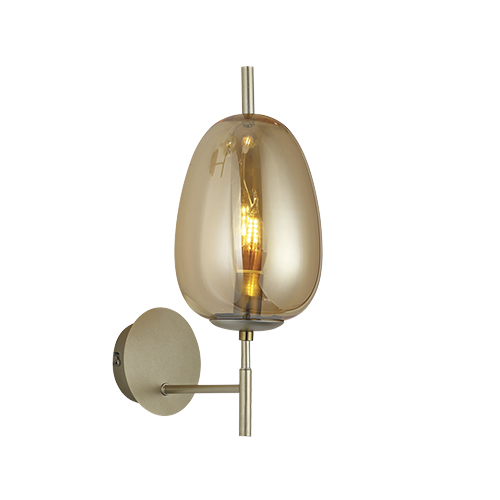 BRIGHT STAR WB409/1 AMBER WALL LIGHT