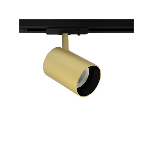SPAZIO 246605.2.21 LONE SAND GOLD & BLACK 3 WIRE TRACK SPOT LIGHT