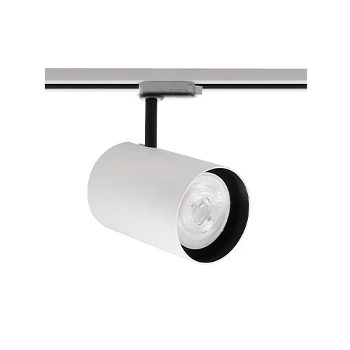 SPAZIO 246605.3.31 LONE PAR30 WHITE & BLACK INSERT TRACK SPOT LIGHT