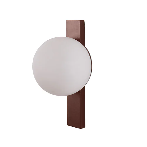 SPAZIO 4611.3044 PIN-UP CORTEN & OPAL WALL LIGHT