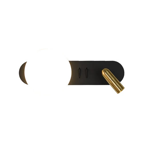 SPAZIO 5241.30 ST REGIS BLACK METAL WALL LIGHT