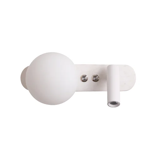 SPAZIO 5241.31 ST REGIS WHITE METAL WALL LIGHT