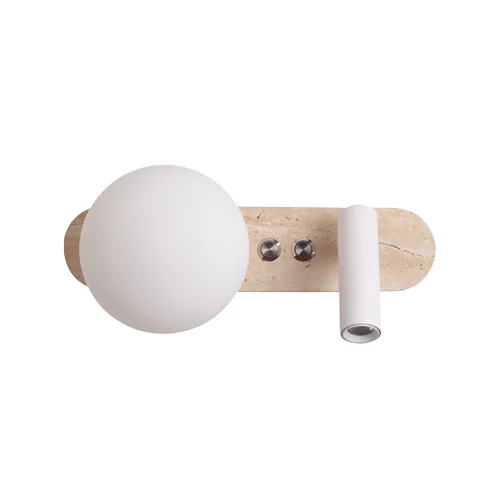 SPAZIO 5243.3 BELLAGIO TRAVERTINO MARBLE LED WALL LIGHT