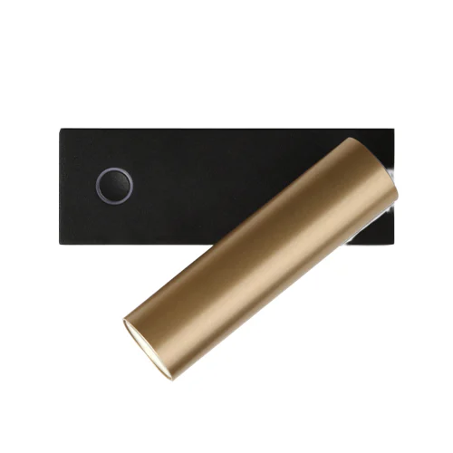 SPAZIO 8296.3030 PRINCE READING IT BLACK & GOLD LED WALL LIGHT