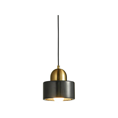 SPAZIO 8697.2 RETRO X BLACK MARBLE & GOLD PENDANT