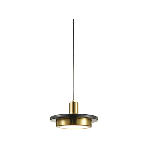 SPAZIO 8700.2 COSTES BLACK MARBLE & GOLD PENDANT