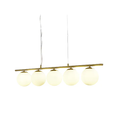 SPAZIO 8703.10 X5 GOLD 5 LIGHT LINEAR INTERIOR PENDANT