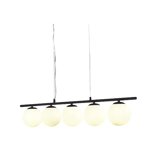 SPAZIO 8703.30 X5 BLACK 5 LIGHT LINEAR INTERIOR PENDANT