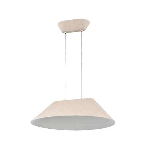 SPAZIO 8715.2 AKIRA ROUND BEIGE & WHITE PENDANT