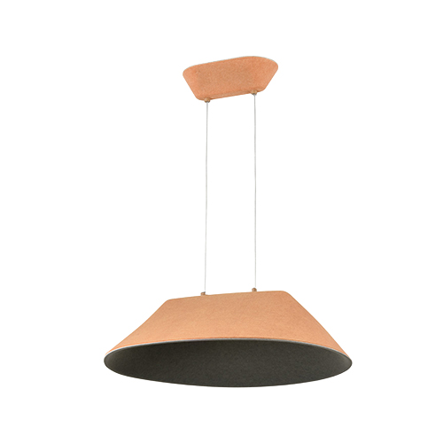 SPAZIO 8715.4 AKIRA ROUND MUSTARD & GREY PENDANT