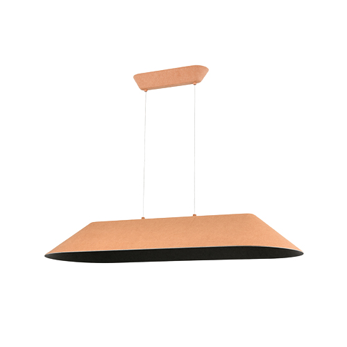 SPAZIO 8716.4 AKIRA LONG OLIVE MUSTARD & GREY PENDANT