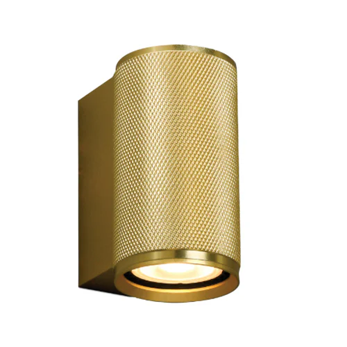 SPAZIO 8927.1.10 BOSTON 1 ANNEALED GOLD WALL LIGHT