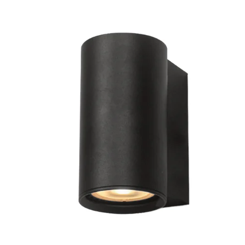 SPAZIO 8928.1.30 CYLINDRO 1 LIGHT BLACK WALL LIGHT