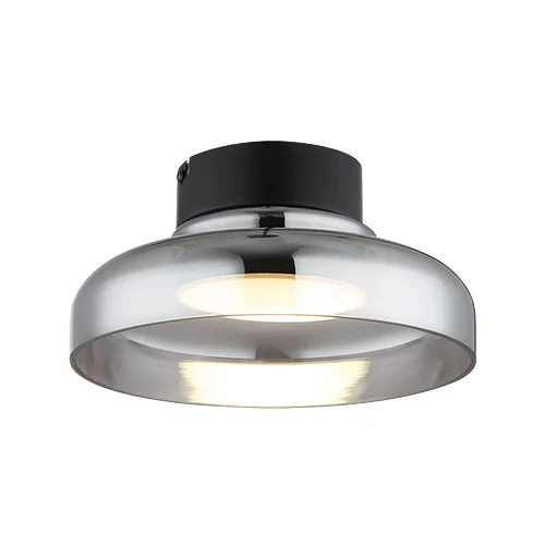 BRIGHT STAR CF617 BLACK SMOKE COLOUR GLASS CEILING LIGHT