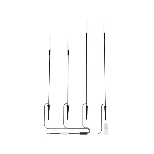 BRIGHT STAR GS023 BLACK 4 PIECE GARDEN SPIKE