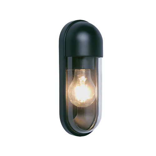 BRIGHT STAR L632 BLACK PLASTIC WALL LANTERN