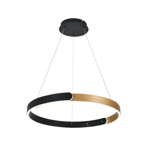 BRIGHT STAR PEN252 CCT BLACK & BRASS LED PENDANT