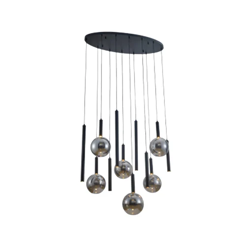 BRIGHT STAR PEN824/12 BLACK & GOLD METAL PENDANT