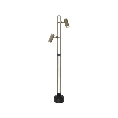BRIGHT STAR SL440 BLACK & GOLD FLOOR LAMP