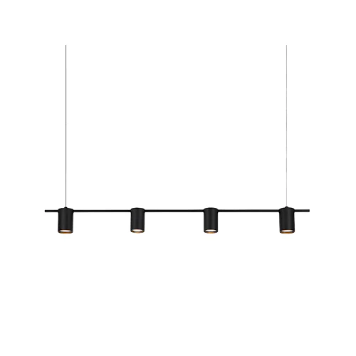SPAZIO 8711.1 OCCHIO 4 LINEAR SAND BLACK PENDANT