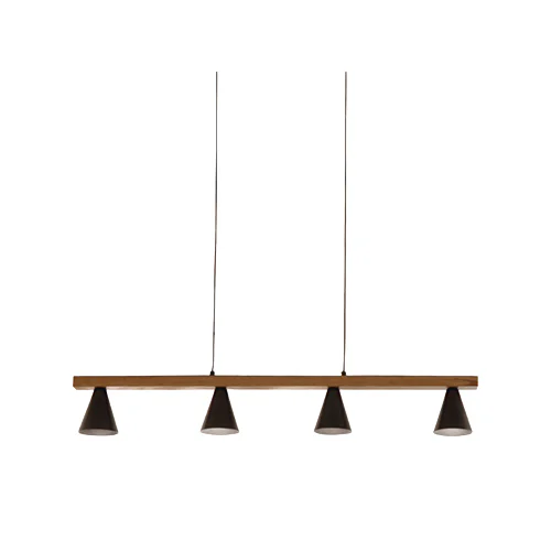 SPAZIO 8726.30 MIRAI BLACK & WOOD PENDANT
