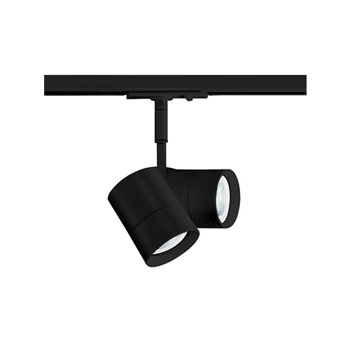 SPAZIO 8917.10.30 DOUBLE TROUBLE BLACK 3 WIRE TRACK SPOT LIGHT