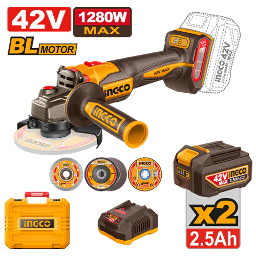 INGCO CAGLI4128112 ANGLE GRINDER TOOL SET