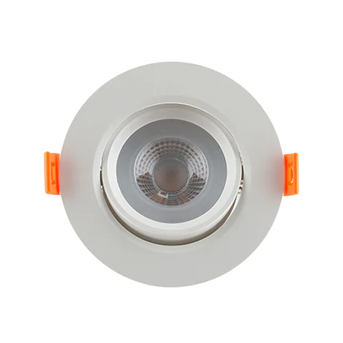 EUROLUX D147CW WHITE TILT ROUND 4000K LED DOWNLIGHT